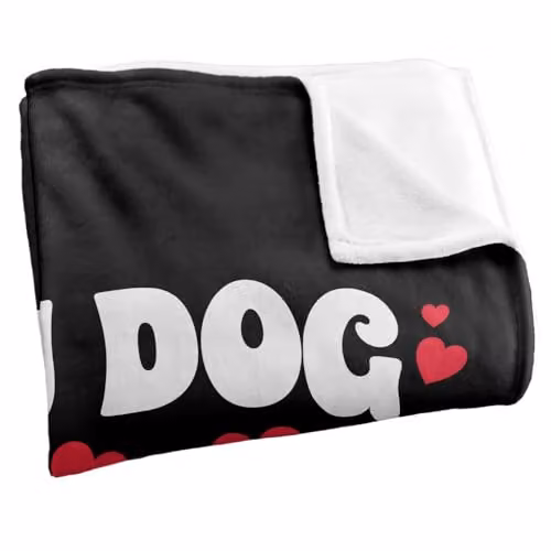 Warner Bros. Scooby Doo My Dog Is My Valentine Super Soft Fleece Throw Blanket, Multicolour – 2