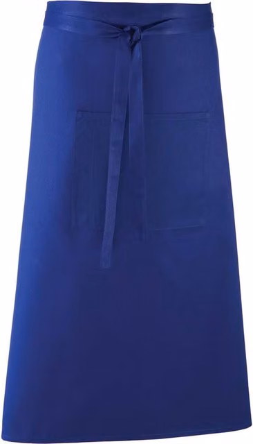 Premier Colours Blue Poly-Cotton Bar Apron