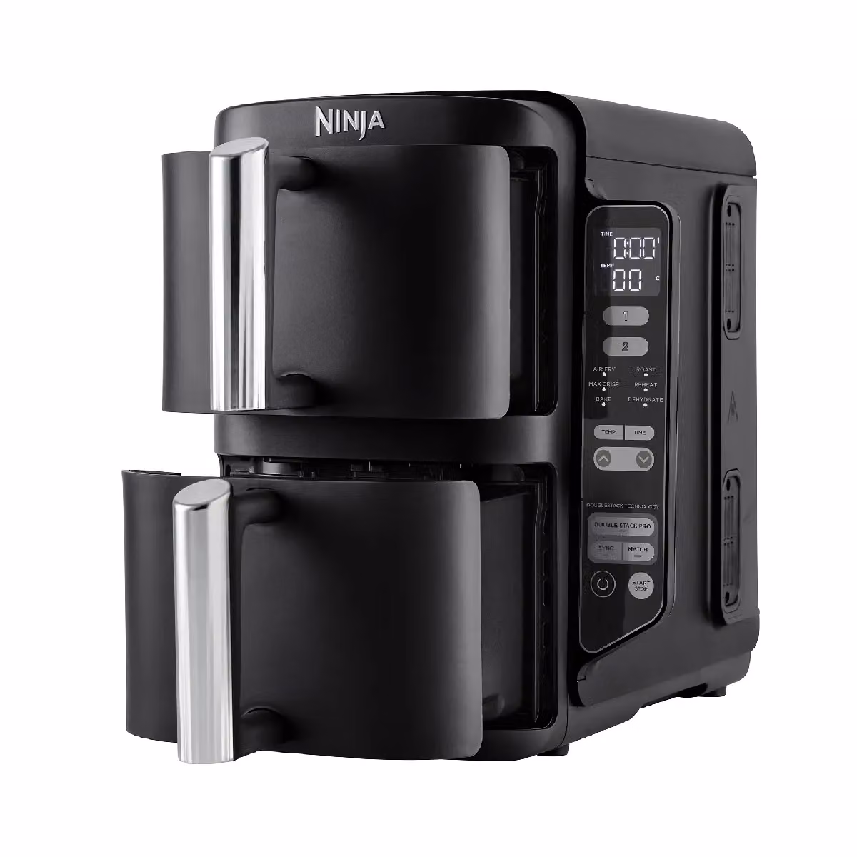 Ninja Double Stack 2-Drawer Dual Zone Air Fryer 7.6L SL300UK Black – 6