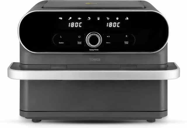 Tower Elite 11L Flexi Draw Dual Zone Air Fryer - Black