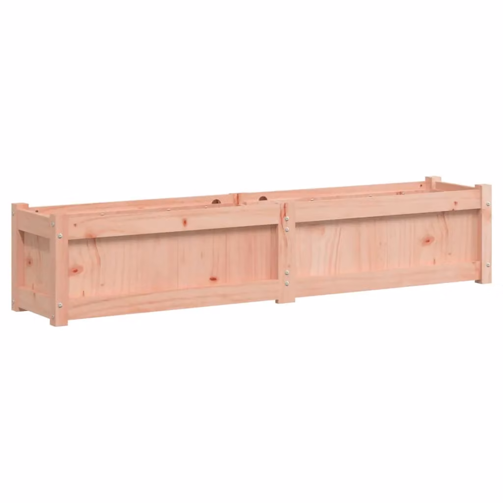 Berkfield Home Brown Solid Wood Douglas Garden Planter Tub, W: 150 cm, D: 31 cm, H: 31 cm – 2