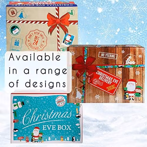 VFM e-Store Christmas Eve Favour Boxes in Brown and Multicolour for Children and Adults – 5