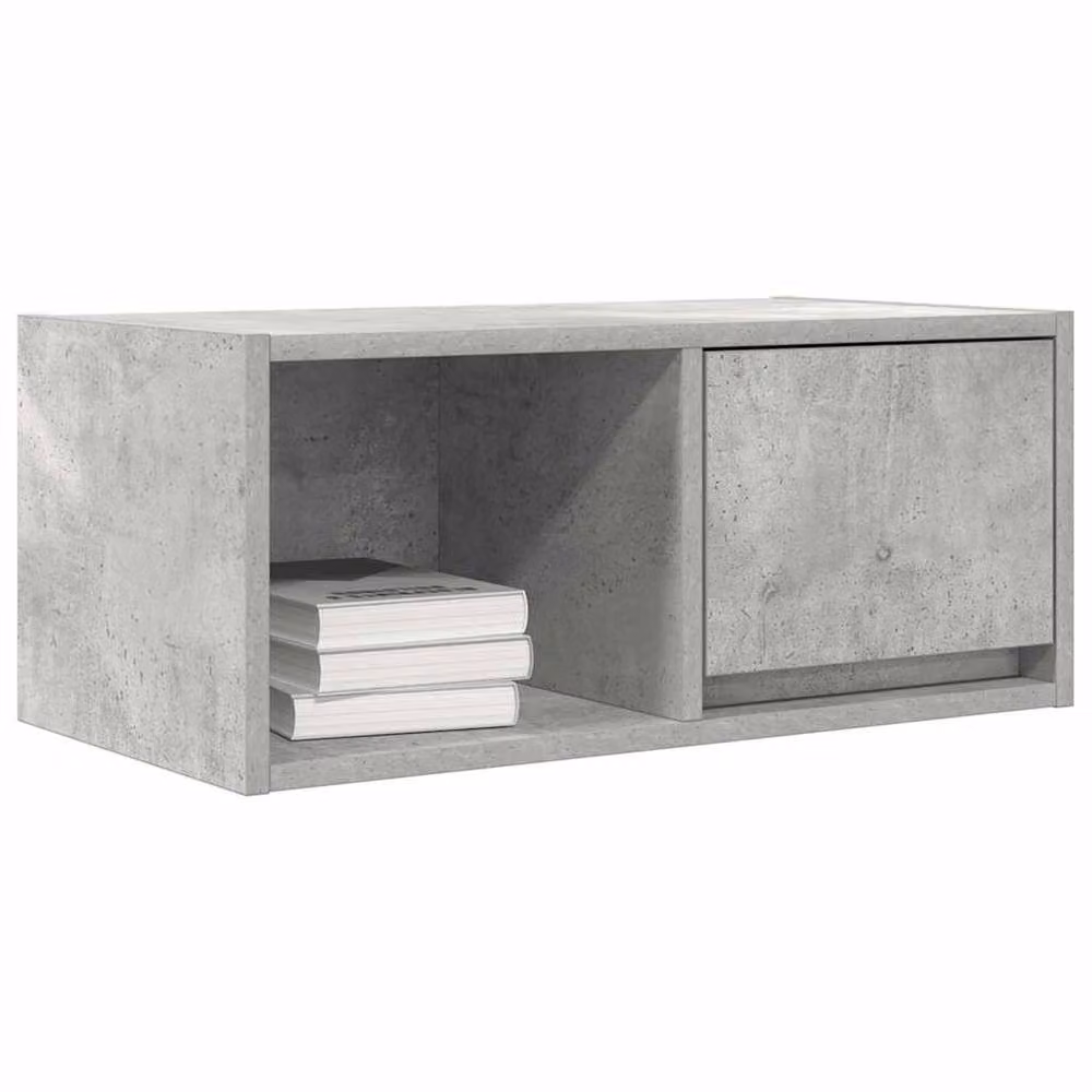 Berkfield Home Set of 2 TV Cabinets in Concrete Grey, W/D/H: 60 x 31 x 25.5 cm – 3