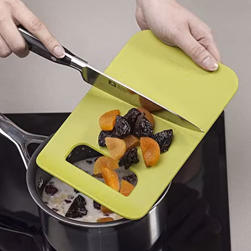 Zeal Straight To Pan Slim Kitchen Chopping Board, Green, W/D/H: 21.5 x 14.5 x 2 cm – 3