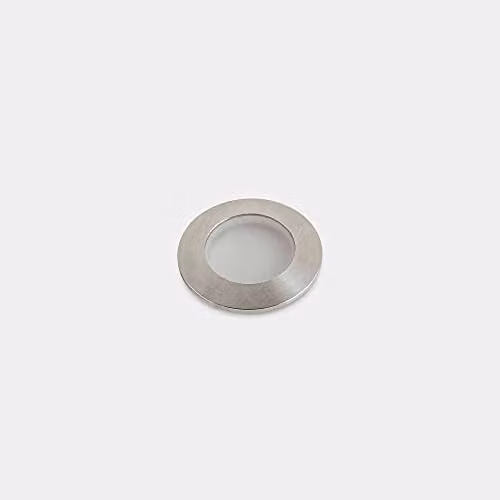 Netlighting LEDS C4 Rim Round Outdoor LED Recessed Ground Light in Grey Stainless Steel, 3000K Warm White