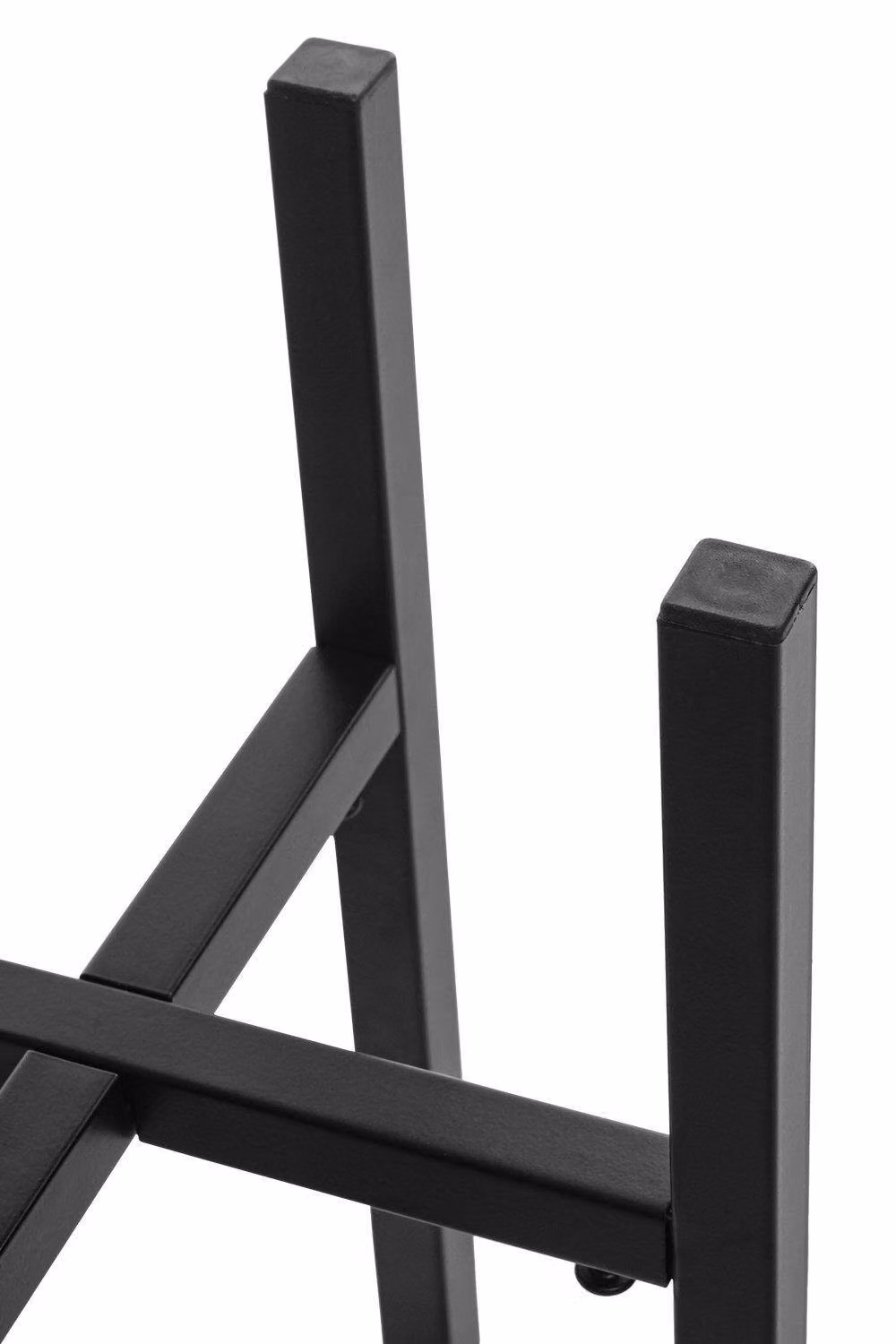 Living and Home Minimalist Metal Plant Stand and Flower Pot Holder in Black – 2