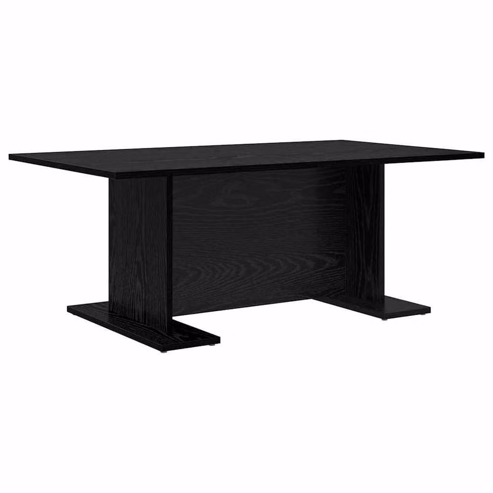 Berkfield Home Beautiful Coffee Table in Black Oak Engineered Wood W/D/H: 103.5 x 60 x 40 cm – 3