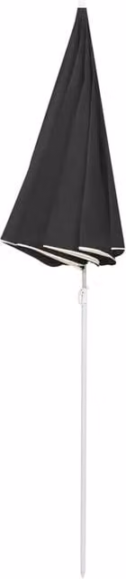 Berkfield Home Outdoor Parasol with Steel Pole in Anthracite and Black