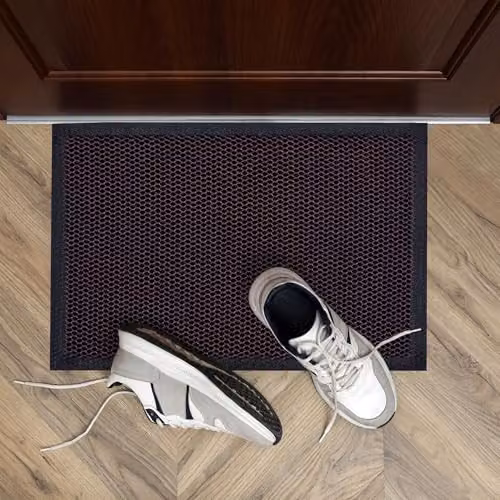 Floortex Doortex Meshmat Non-Slip Entrance Mat, Blue and Orange, W: 80 cm, D: 120 cm – 2
