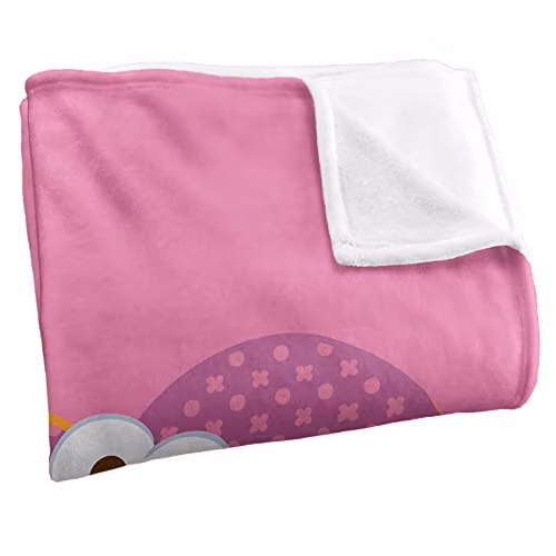LOGOVISION Sesame Street White Dotted Fleece Throw Blanket, W: 152 cm, D: 127 cm – 2