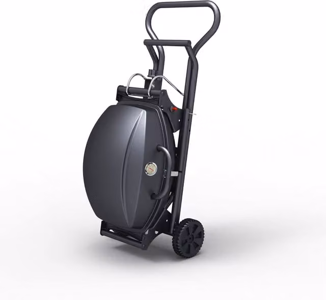 BillyOh Tennessee Portable Gas BBQ Trolley Cart, Black