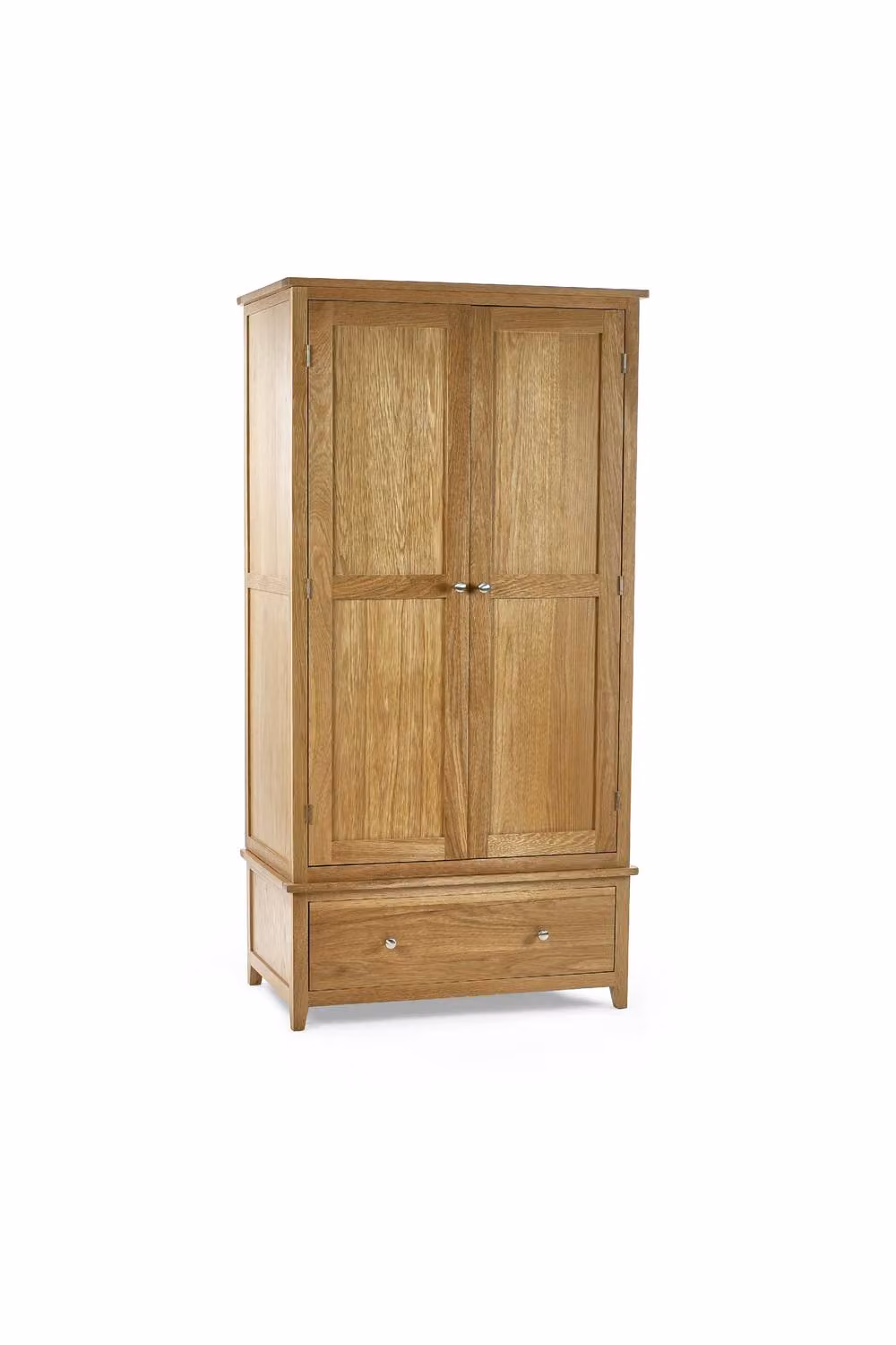 Julian Bowen Mallory 2 Door 1 Drawer Wardrobe in Oak, H 190 x W 97 x D 55 cm – 2