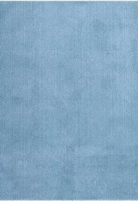 Desire Rugs Comfy Washable Low Pile Blue Area Rug, W: 80 cm, D: 50 cm