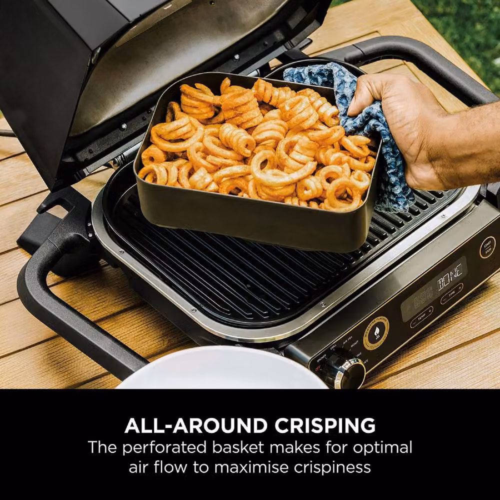 Ninja Woodfire Electric BBQ Grill Combo Crisper Basket XSKCRISPBTEUK in Black – 2