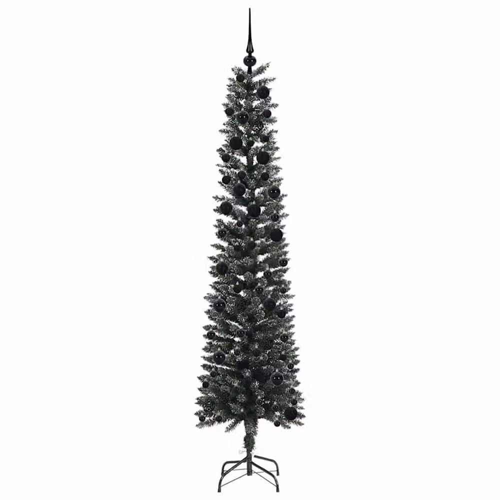 Berkfield Home Elegant Green Artificial Christmas Tree with 300 LEDs, W/D/H: 58 x 58 x 240 cm – 4