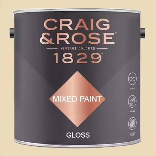 Craig & Rose 1829 Gloss Paint in Jasper Yellow, 2.5 l