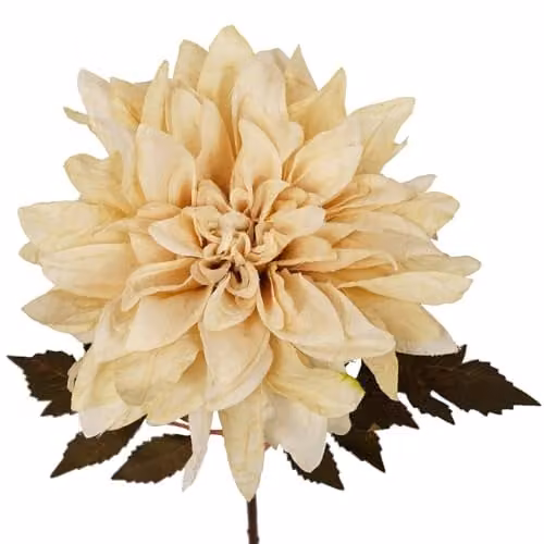 Beige Leaf Design Artificial Mixed Floral Tabletop Flowers – 1