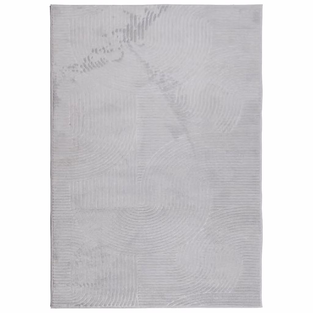 Berkfield Home IZA Scandinavian Style Geometric Short Pile Rug in Grey, W: 160 cm x L: 230 cm – 1