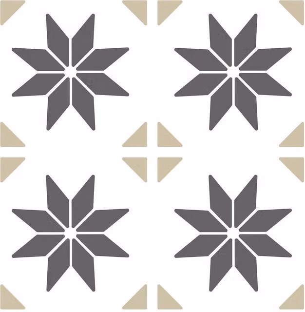 d-c-fix Self-Adhesive Floor Vinyl Tiles in Grey with Stars