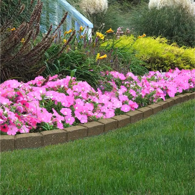 Primrose Brown Rubber Brick Effect Border Edging