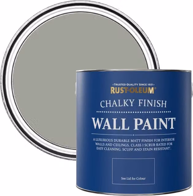 Rust-Oleum Matt Chalky Wall Paint in Tea Leaf Green, 2.5 l – 1