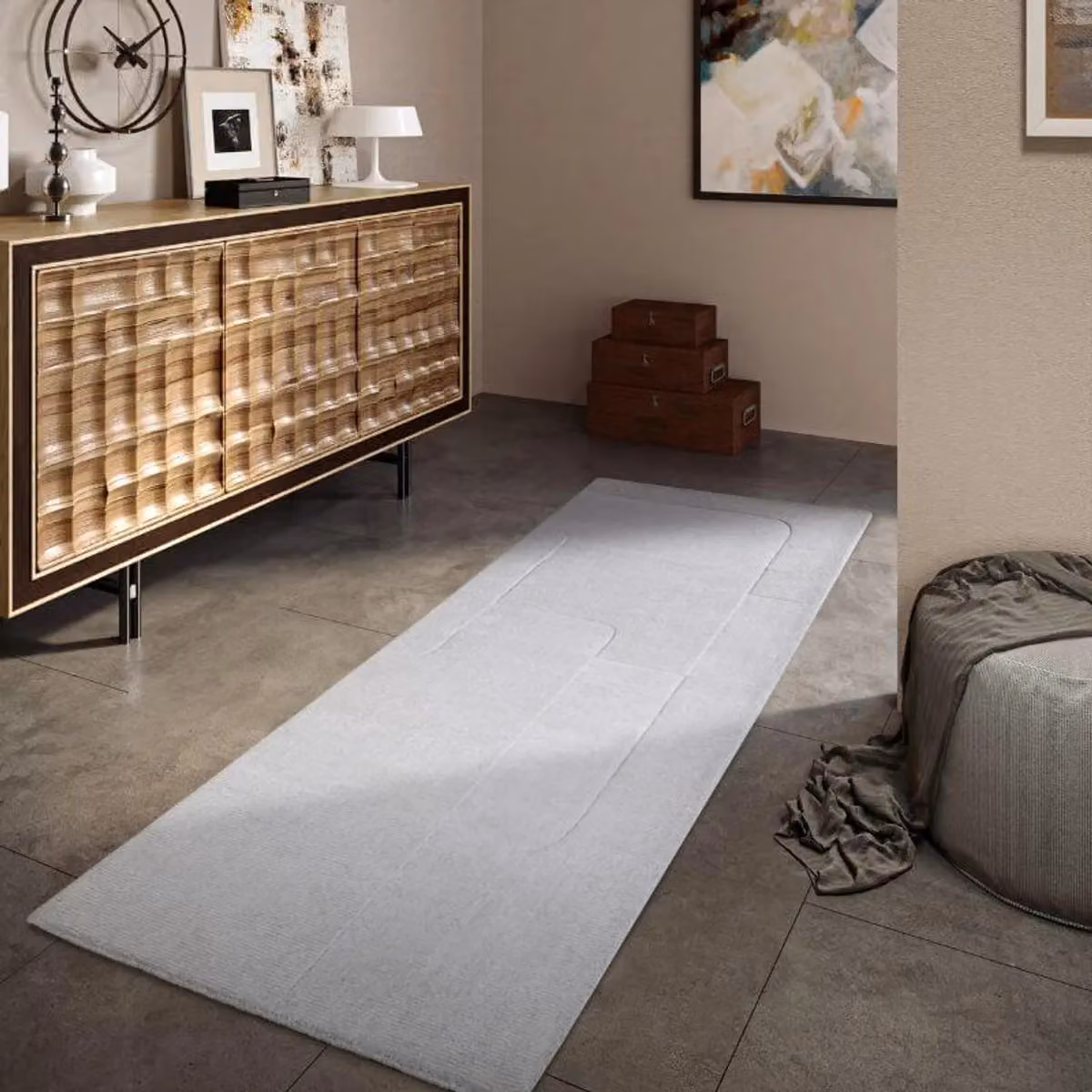 Villeroy & Boch 1906 Charlotte Wool Rug, White, W: 80 cm, L: 250 cm – 2