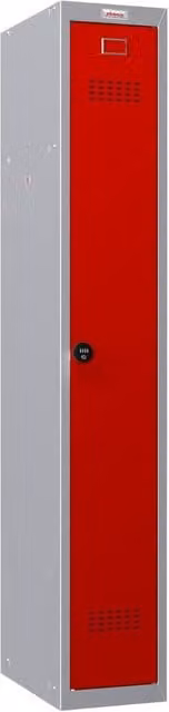 Phoenix Safe Company PL1130GRC Personal Locker in Grey and Red with Combination Lock, H 180 cm x W 100 cm – 1