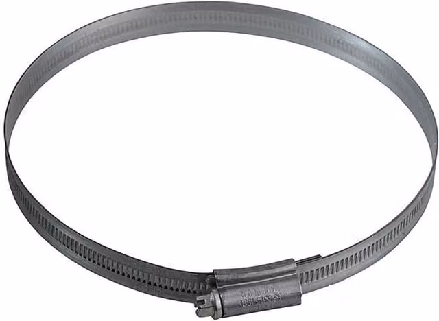 Jubilee Zinc Plated Steel Hose Clip in Metallic Silver