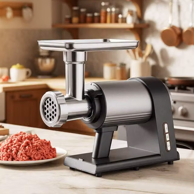 Costway 2000W Electric Meat Grinder and Sausage Stuffer Maker in Silver