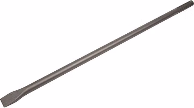 Loops Steel Impact Chisel with SDS Max Shank and Demolition Breaker Point in Grey, W/D/H: 20 x 600 mm