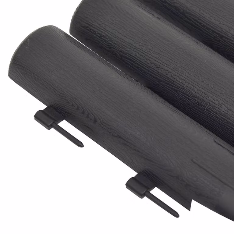 Berkfield Home Lawn Edging, 36 Pieces, Anthracite Dark Grey, 10 m