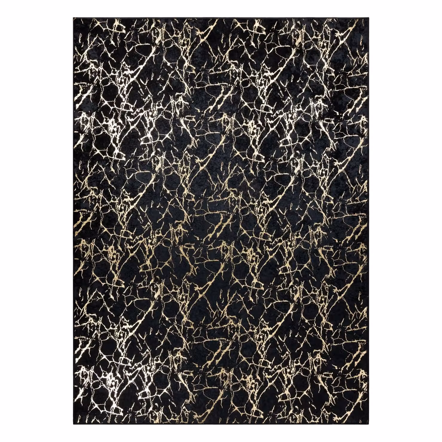 RugsX Miro Black Stone Look Rectangular Rug, W: 120 cm, L: 170 cm – 2