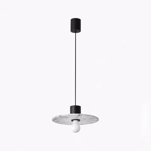 Faro Barcelona Confetti 300 Black Marble Dome Pendant Lamp, Diameter: 30 cm