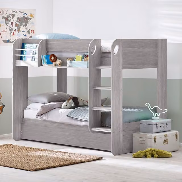 Julian Bowen Mars Bunk Underbed in Grey Oak