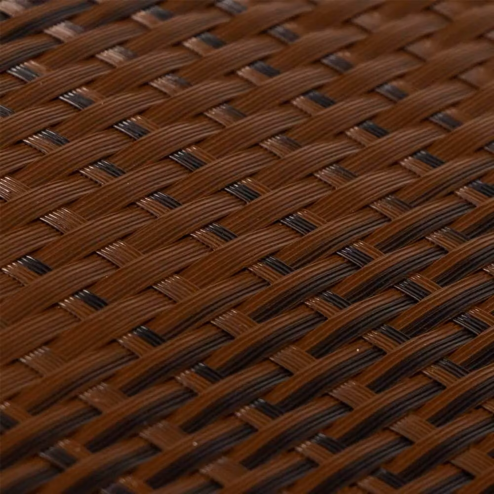 Berkfield Home Poly Rattan Balcony Screen in Brown and Black, W: 400 cm, H: 90 cm – 4