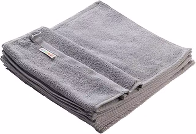 ARTG Plain Cotton Terry Face Towel in Light Grey