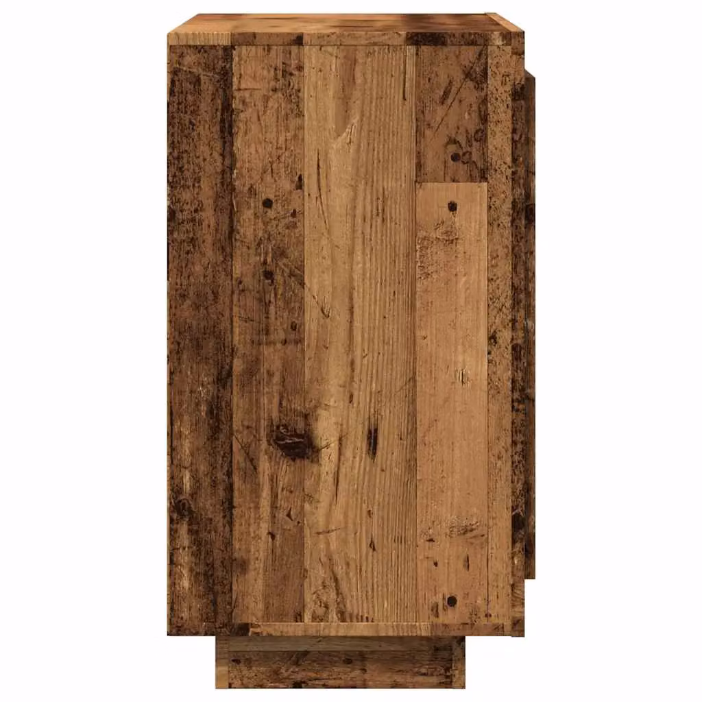 Berkfield Home Old Wood Sideboard in Brown, W/D/H: 80 x 40 x 75 cm – 4