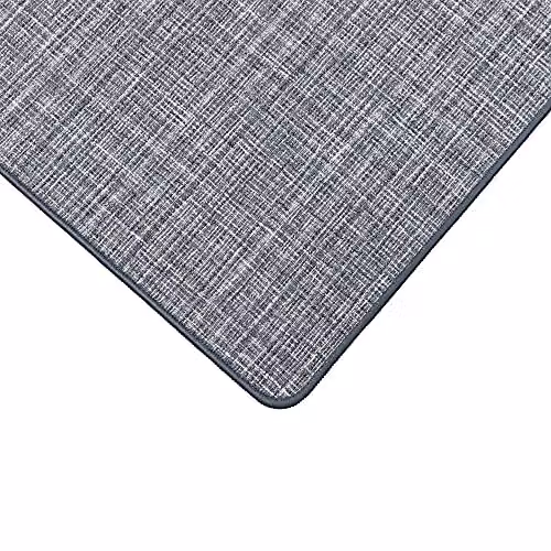 JVL Elegance Machine Washable Non-Slip Runner Mat, Grey, W: 50 cm, L: 150 cm – 4