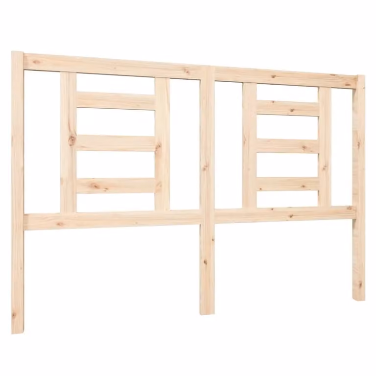 Berkfield Home Rustic Solid Wood Pine Bed Headboard in Brown, W: 146 cm, D: 4 cm, H: 100 cm
