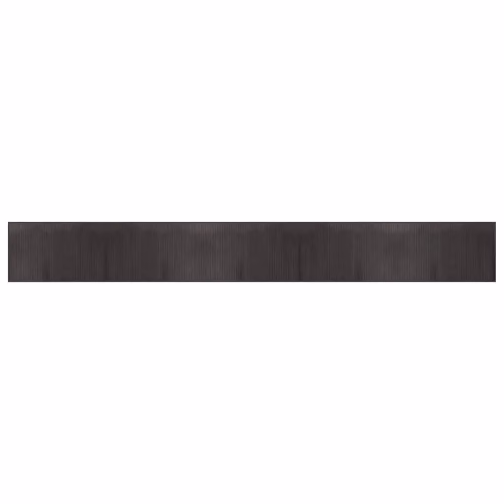 Berkfield Home Rectangular Bamboo Rug in Black and Dark Brown, W: 60 cm, L: 500 cm – 2