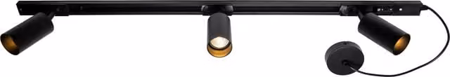 Litecraft Adjustable Modern Track Kit, Black, Length: 100 cm
