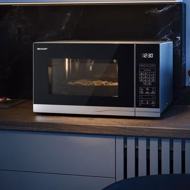 Sharp 32L 1000W Combination Microwave with Grill in Silver