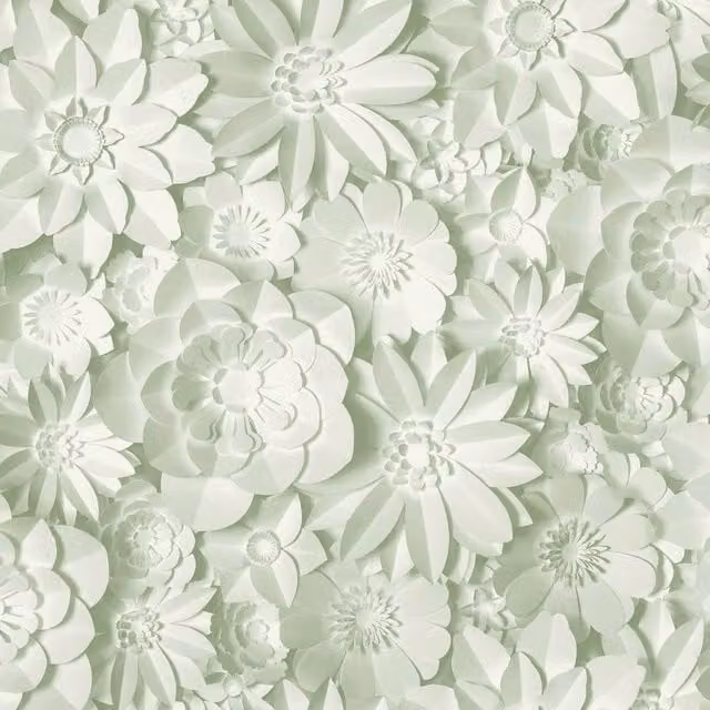 World of Wallpaper Diions Green Floral Botanical Paper Wallpaper