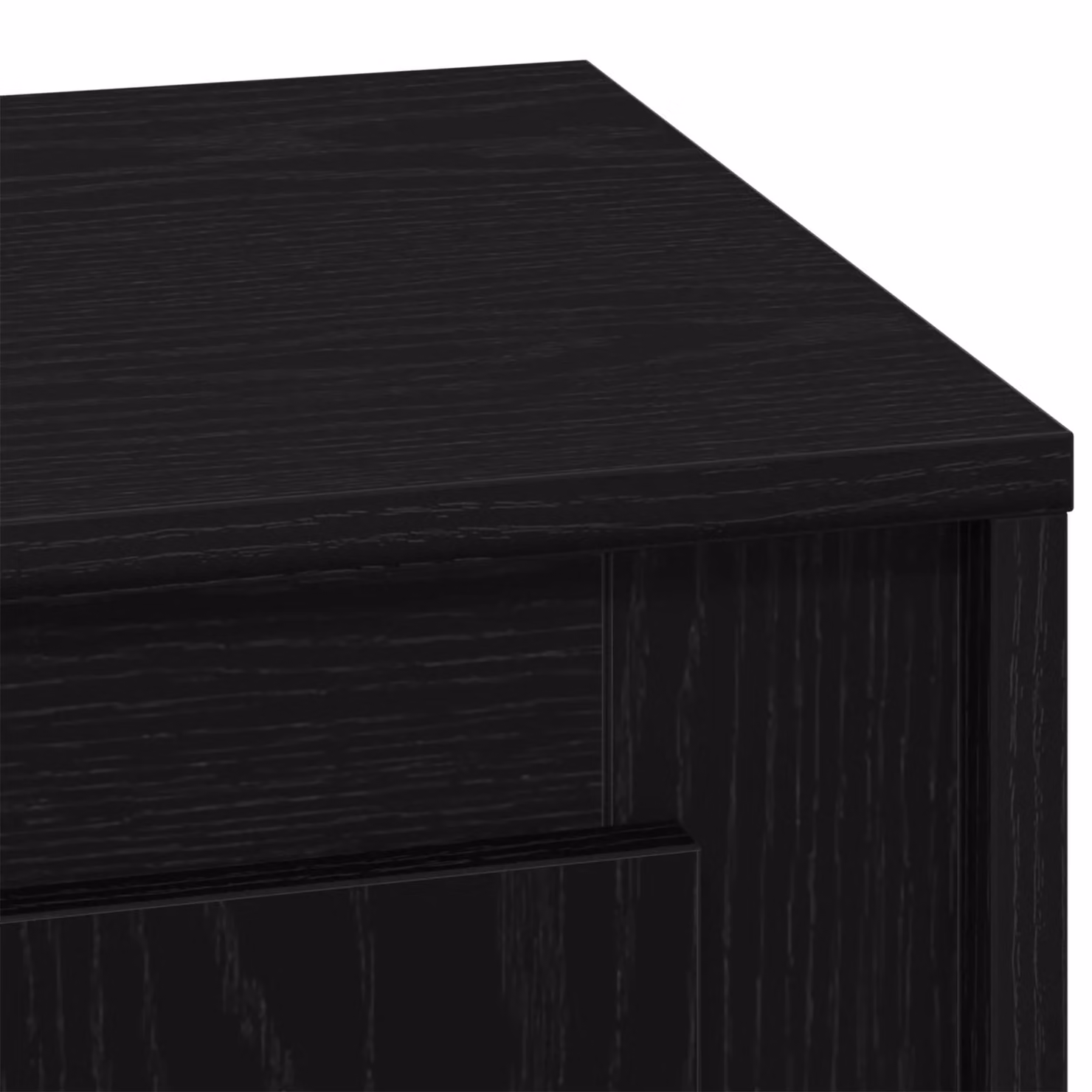Berkfield Home Bedside Cabinet with Integrated LED Lights in Black Oak, W: 44 cm, D: 34.5 cm, H: 45 cm – 6