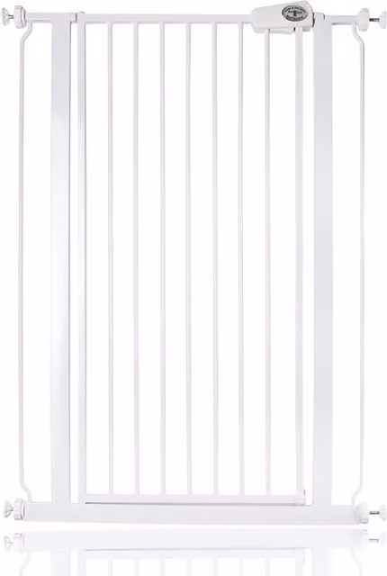 Bettacare Extendable White Child and Pet Gate for Doors and Stairs