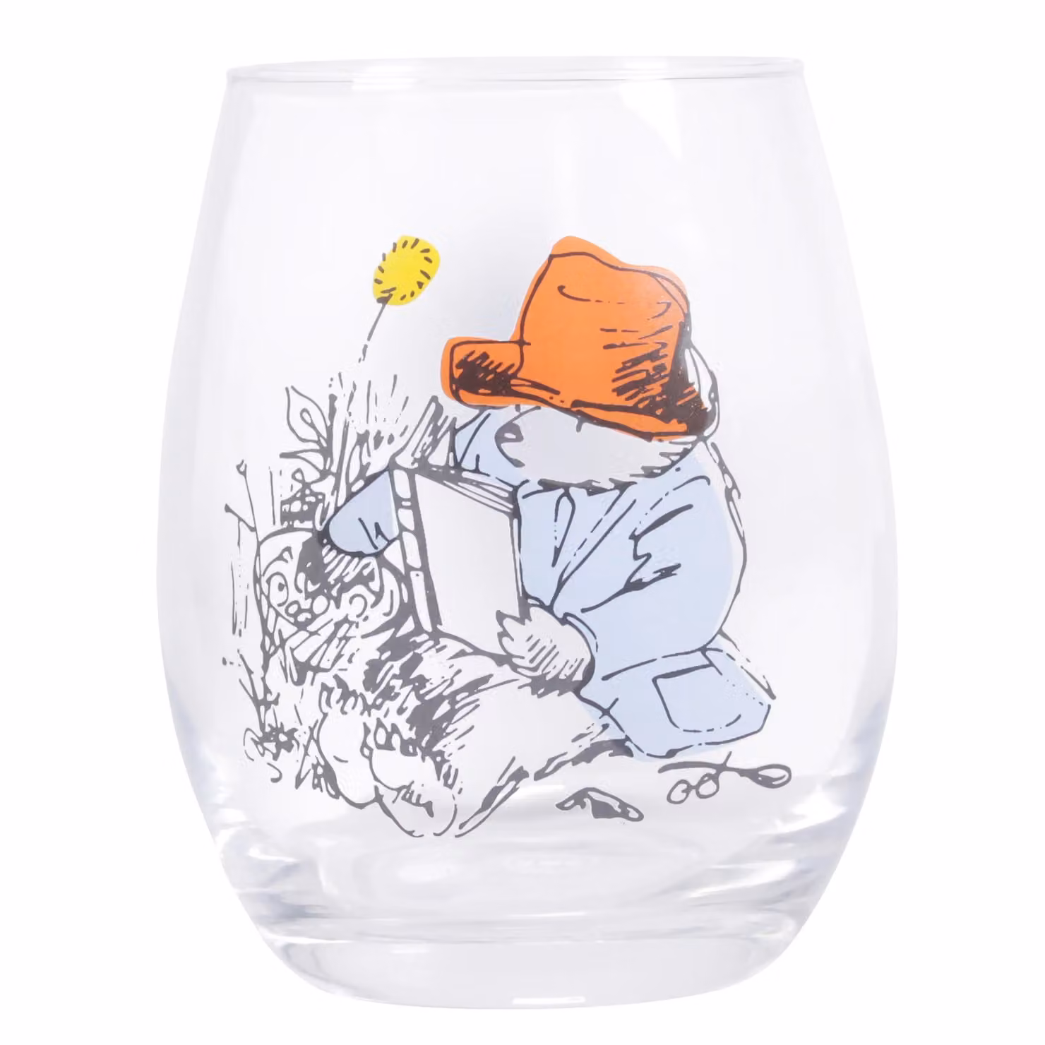 Half Moon Bay Paddington Bear Classic Multicolour Stemless Glass Tumbler, 400ml – 1