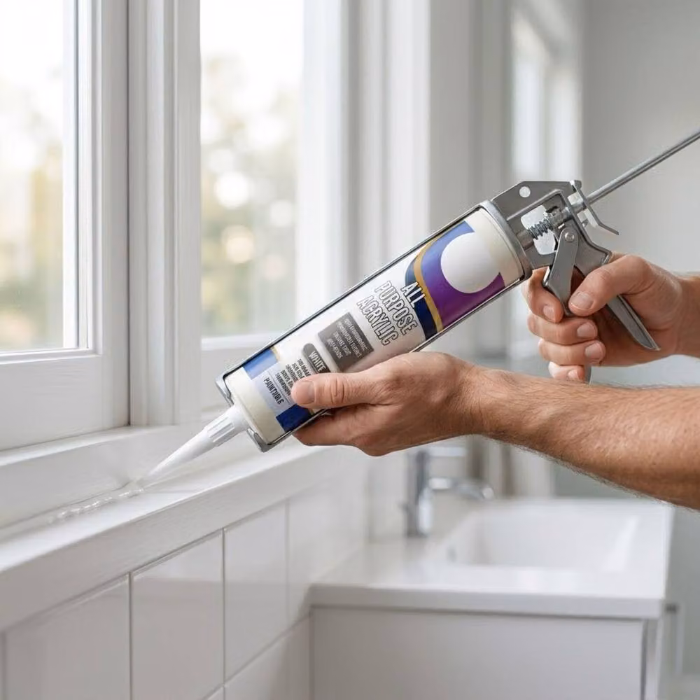 Bedsland White Waterproof Acrylic Sealant, 260ml – 2