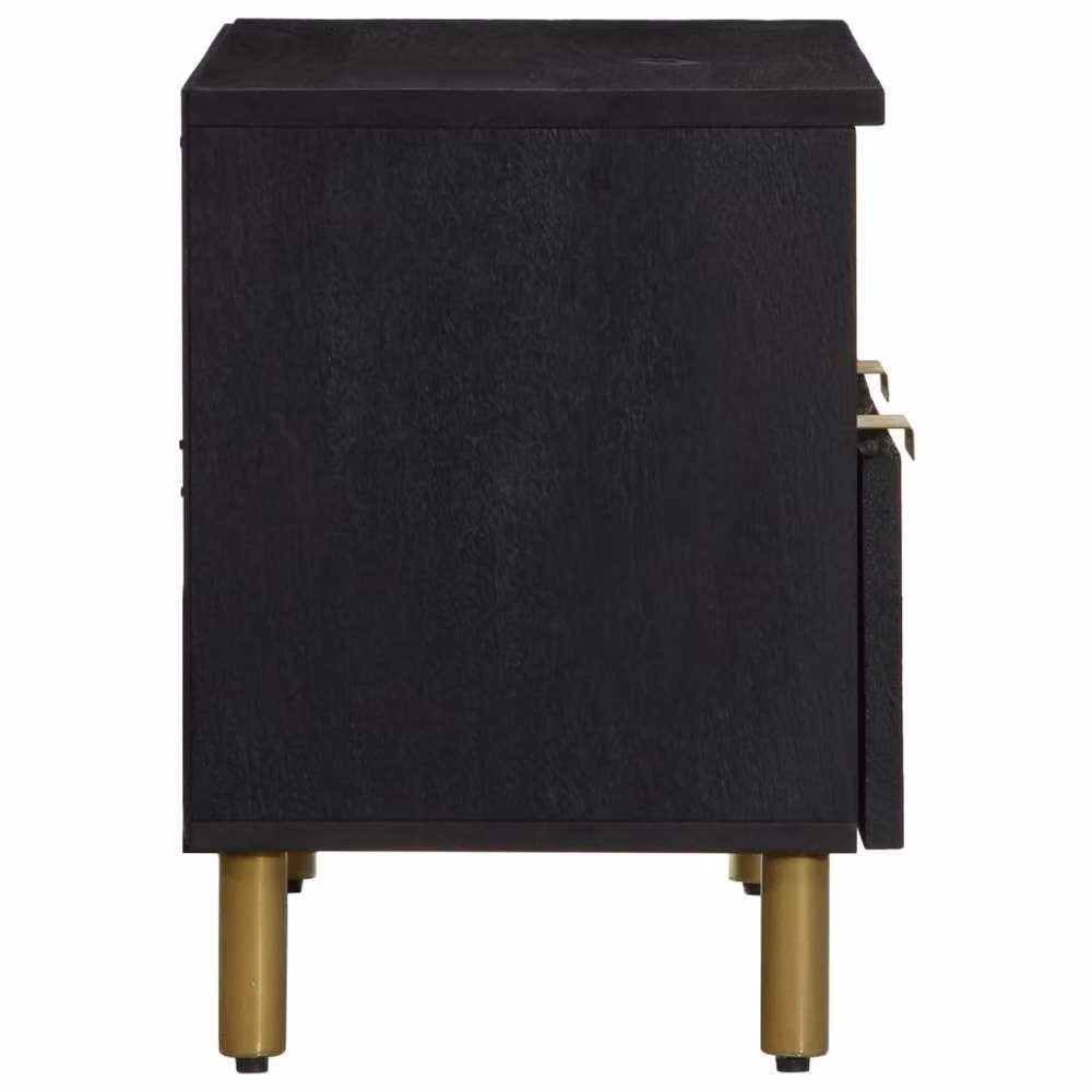 Berkfield Home Industrial TV Cabinet in Black, W/D/H: 70 x 33 x 46 cm – 3