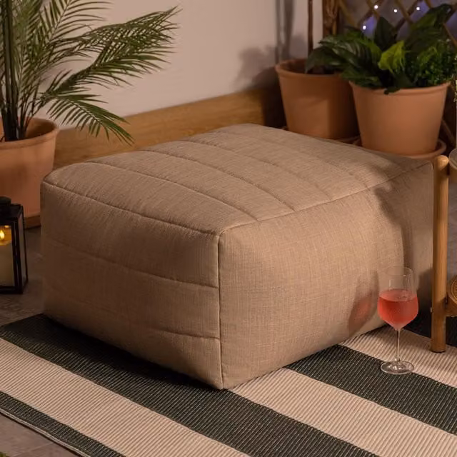 ICON Noa Slab Outdoor Woven Chair in Natural