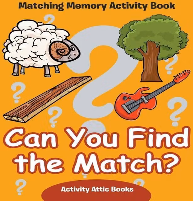 Can You Find the Match? Matching Memory Activity Book by Activity Attic Books, Multicolour Paperback